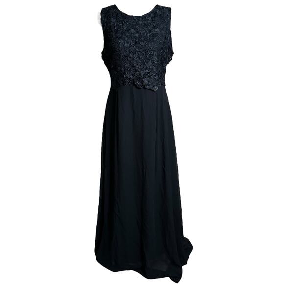 Armani Exchange Lace High Neck Formal Maxi Dress sz 12 - Picture 1 of 13